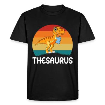 Thésaurus dinosaure dinosaure préhistorique - T-shirt Premium bio Homme - noir - Devant - Nico (187cm)