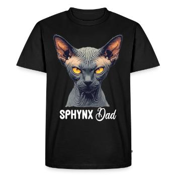 Chaton Sphynx Chat Sphynx - T-shirt Premium bio Homme - noir - Devant - Nico (187cm)