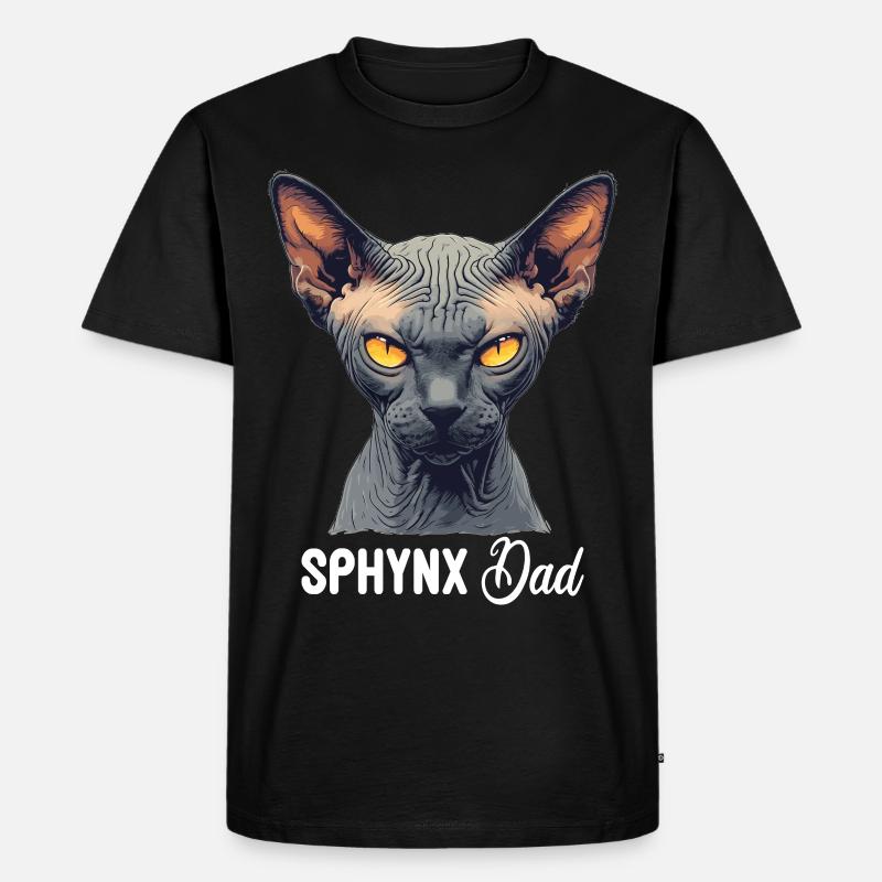 Sphynx Kätzchen Sphynx Katze - Männer Premium Bio T-Shirt - Schwarz