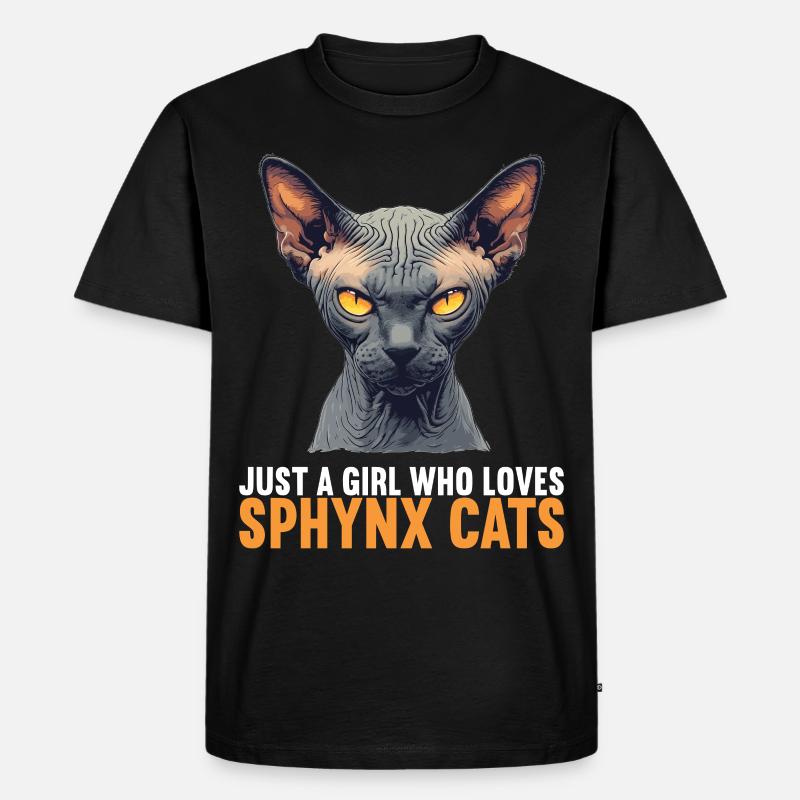 Chaton Sphynx Chat Sphynx - T-shirt Premium bio Homme - noir