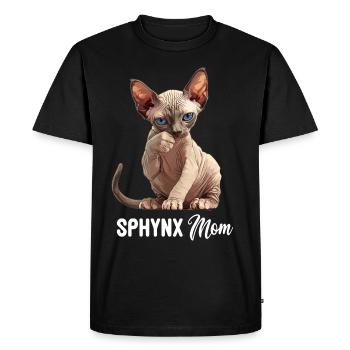 Sphynx Chaton Sphynx Chat - T-shirt Premium bio Homme - noir - Devant - Nico (187cm)