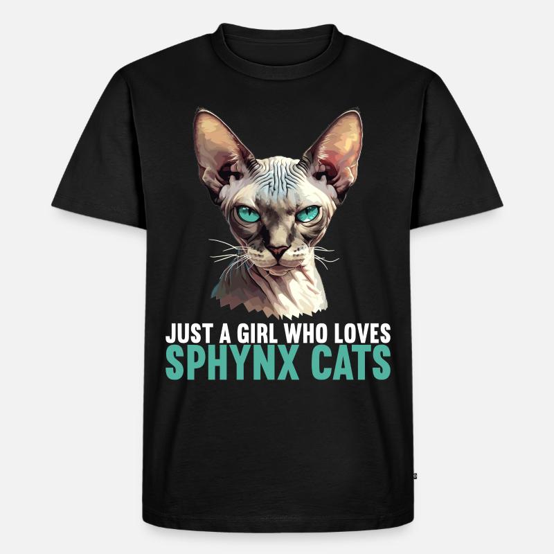 Sphynx Kätzchen Sphynx Katze - Männer Premium Bio T-Shirt - Schwarz