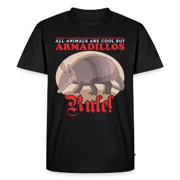 Tatou neuf bandes tatou cadeau - T-shirt Premium bio Homme - noir - Devant - Nico (187cm)