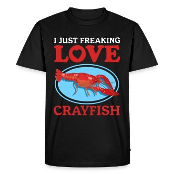 Crayfish Noble Crayfish Seafood Gift - Men's Premium Organic T-Shirt - black - Front - Nico (187cm)