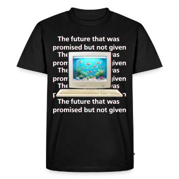 Frutiger Aero Aesthetic Tech - T-shirt Premium bio Homme - noir - Devant - Nico (187cm)
