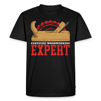 Travail du bois artisanat charpentier charpentier cadeau - T-shirt Premium bio Homme - noir - Devant - Nico (187cm)