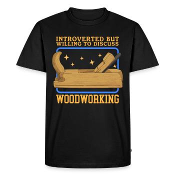 Menuiserie menuisier artisan charpentier cadeau - T-shirt Premium bio Homme - noir - Devant - Nico (187cm)