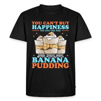 Banana Pudding Banana Pudding Gift - Men's Premium Organic T-Shirt - black - Front - Nico (187cm)