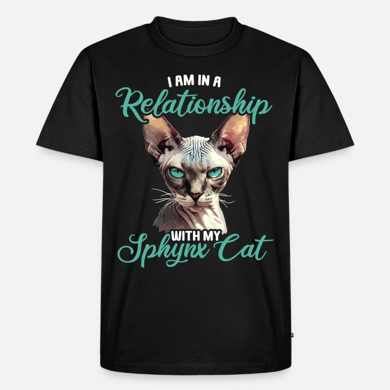 Sphynx Kätzchen Sphynx Katze - Männer Premium Bio T-Shirt - Schwarz