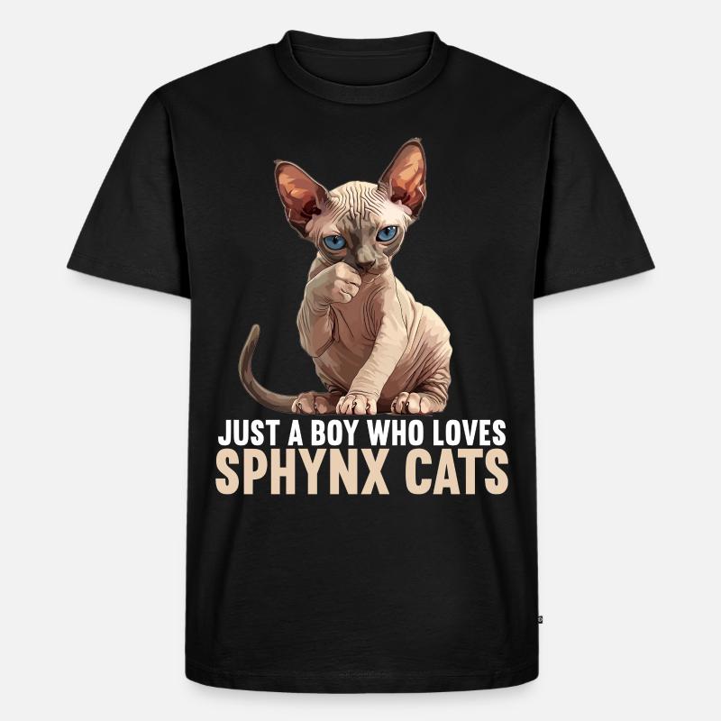 Sphynx Kätzchen Sphynx Katze - Männer Premium Bio T-Shirt - Schwarz