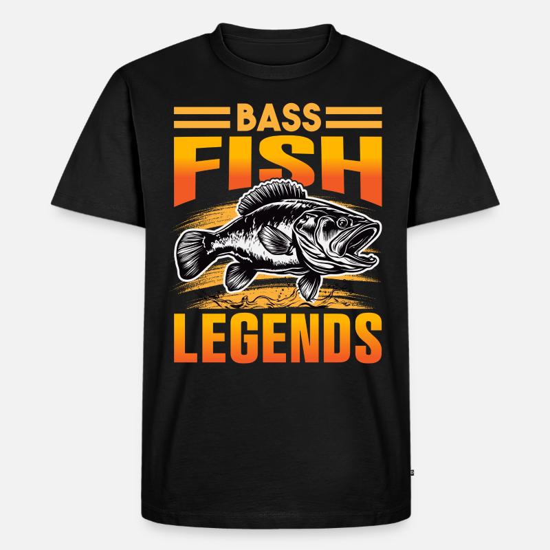 Barschfisch-Legenden - Männer Premium Bio T-Shirt - Schwarz
