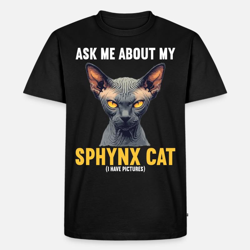 Sphynx Kätzchen Sphynx Katze - Männer Premium Bio T-Shirt - Schwarz