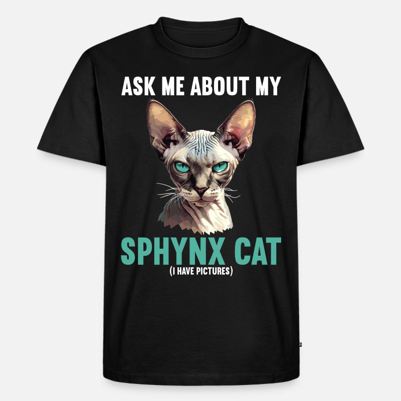 Sphynx Kätzchen Sphynx Katze - Männer Premium Bio T-Shirt - Schwarz