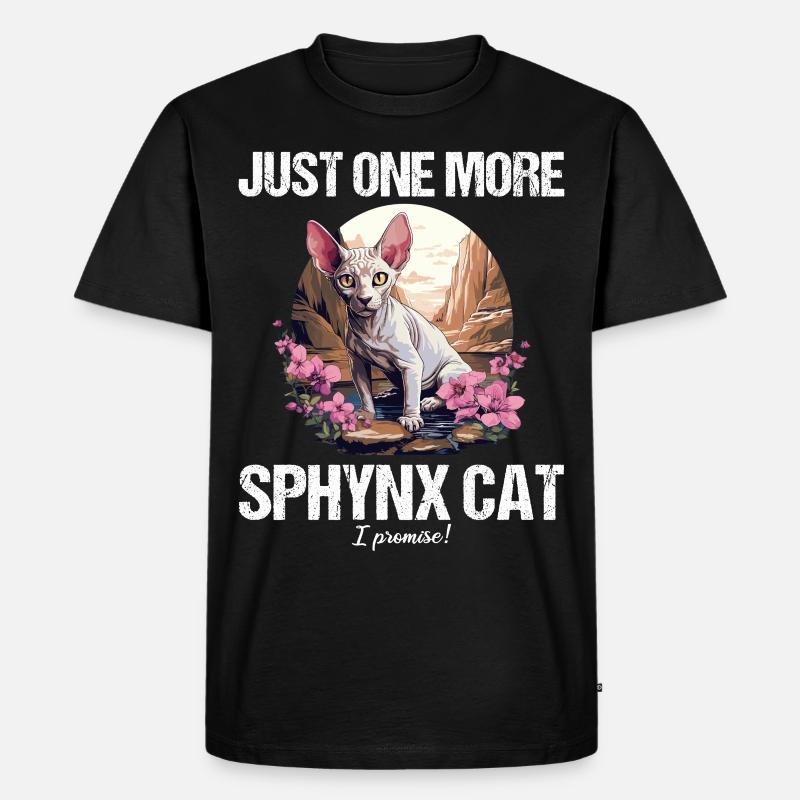 Sphynx Kätzchen Sphynx Katze - Männer Premium Bio T-Shirt - Schwarz