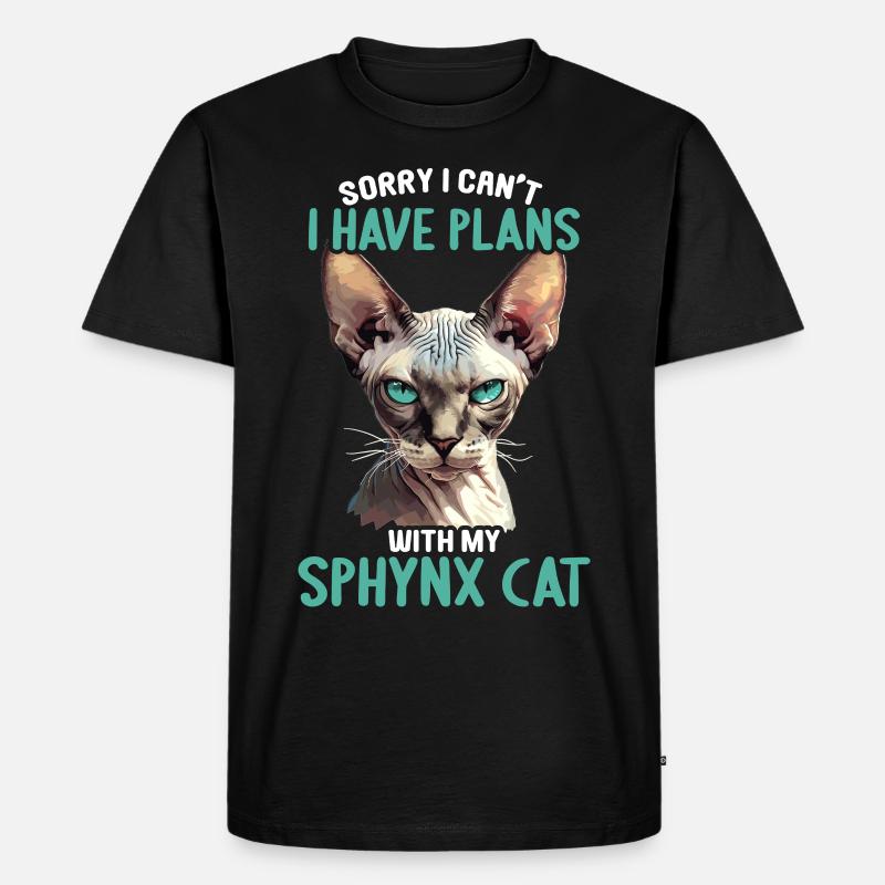 Sphynx Kätzchen Sphynx Katze - Männer Premium Bio T-Shirt - Schwarz