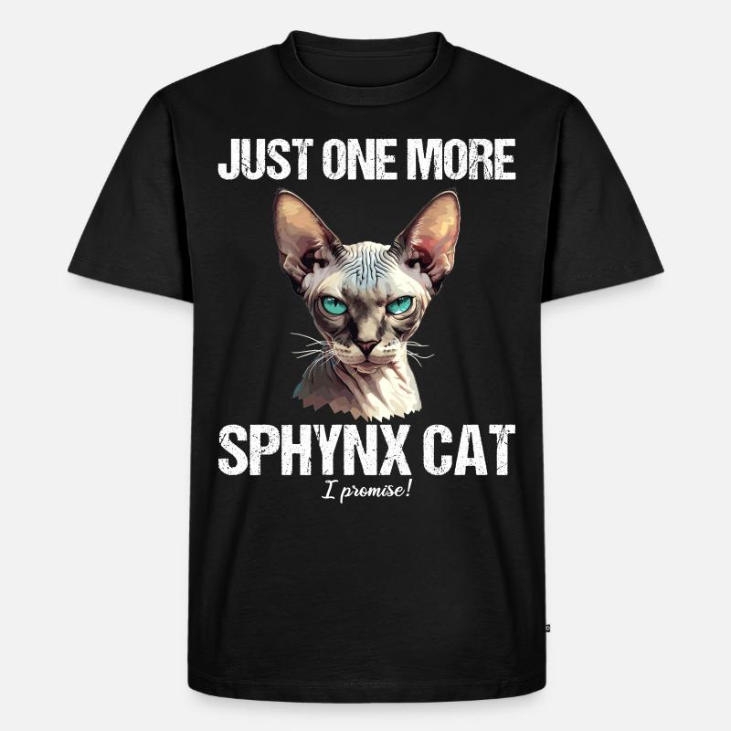 Sphynx Kätzchen Sphynx Katze - Männer Premium Bio T-Shirt - Schwarz