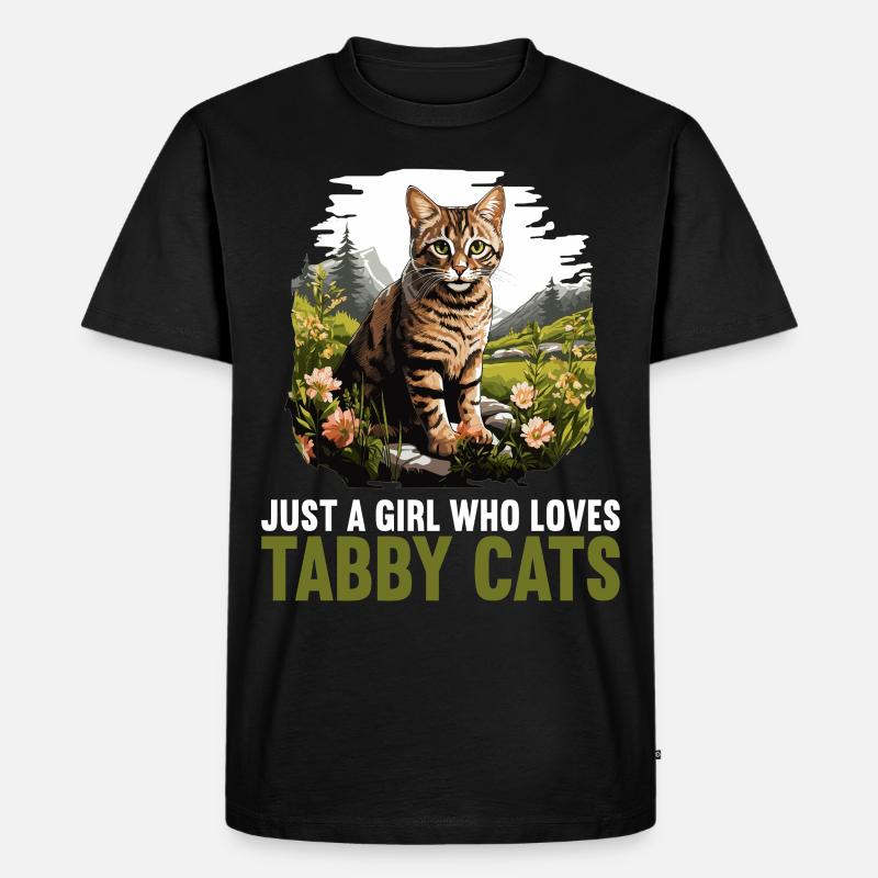 Tabby Kätzchen Tabby Katze - Männer Premium Bio T-Shirt - Schwarz