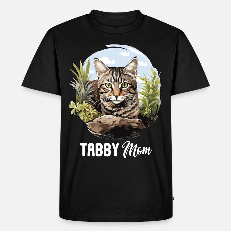 Tabby Kätzchen Tabby Katze - Männer Premium Bio T-Shirt - Schwarz