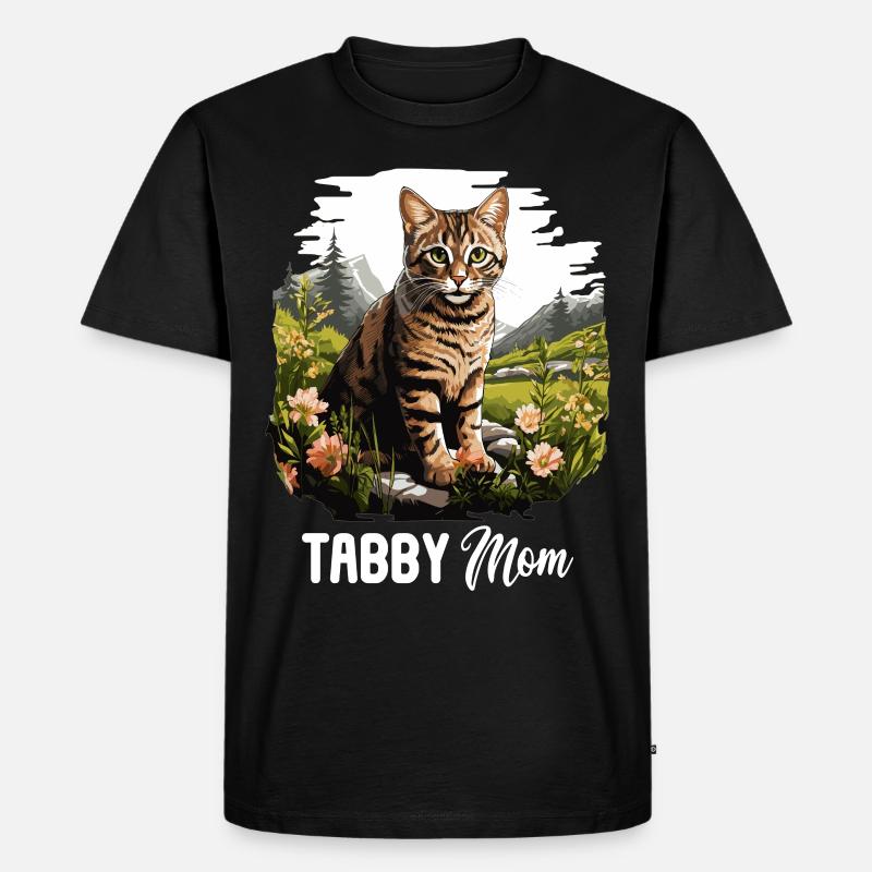 Tabby Kätzchen Tabby Katze - Männer Premium Bio T-Shirt - Schwarz