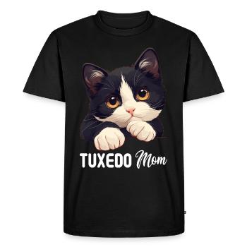 Tuxedo Kitten Tuxedo Cat - Men's Premium Organic T-Shirt - black - Front - Nico (187cm)