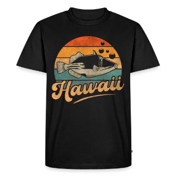 Humuhumunukunukuapua'a Hawaiian Reef Pusher - Men's Premium Organic T-Shirt - black - Front - Nico (187cm)