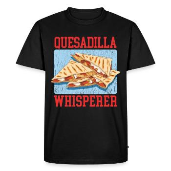 Quesadilla Tortilla Quesadillas Cadeau - T-shirt Premium bio Homme - noir - Devant - Nico (187cm)