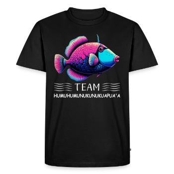 Humuhumunukunukuapua'a Hawaiian Reef Pusher - Men's Premium Organic T-Shirt - black - Front - Nico (187cm)