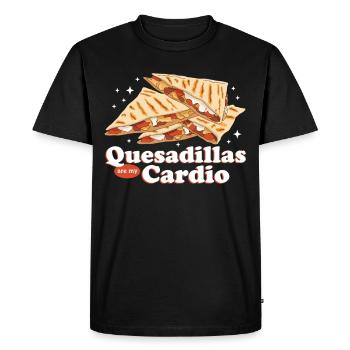 Quesadilla Quesadillas Tortilla Cadeau - T-shirt Premium bio Homme - noir - Devant - Nico (187cm)