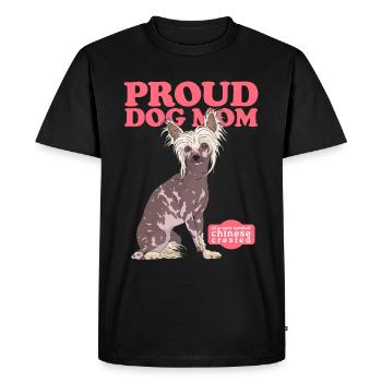 Chinois à crête maman crête chiens cadeau - T-shirt Premium bio Homme - noir - Devant - Nico (187cm)