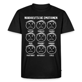 Émotions nord-allemandes - T-shirt Premium bio Homme - noir - Devant - Nico (187cm)