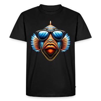 Humuhumunukunukuapua'a Hawaiian Reef Pusher - Men's Premium Organic T-Shirt - black - Front - Nico (187cm)