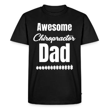 Great Chiropractor Daddy Daddy Physical - Men's Premium Organic T-Shirt - black - Front - Nico (187cm)