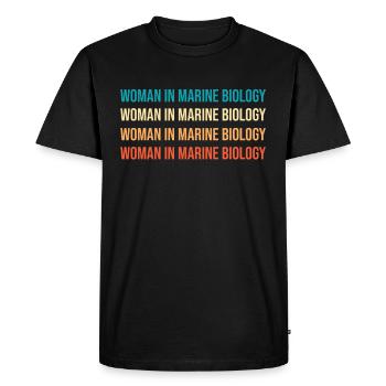 Women In Marine Biology Marine Biologist - Men's Premium Organic T-Shirt - black - Front - Nico (187cm)