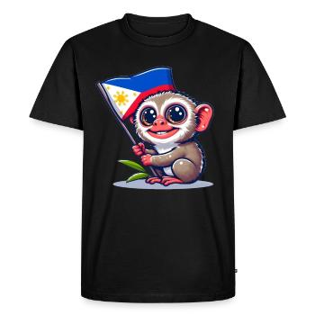 Fierté philippine - T-shirt Premium bio Homme - noir - Devant - Nico (187cm)