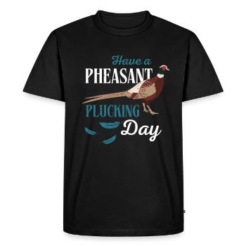 Chasse au faisan Chasse Humour Chasse aux oiseaux - T-shirt Premium bio Homme - noir - Devant - Nico (187cm)