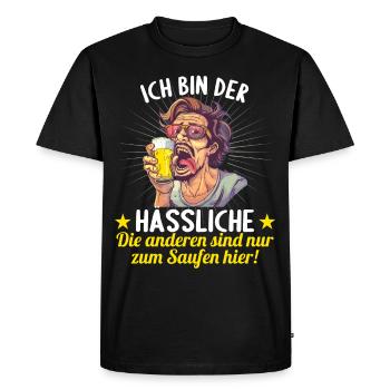 the ugly one marries bachelor party bachelor party - Men's Premium Organic T-Shirt - black - Front - Nico (187cm)
