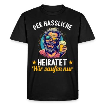 the ugly one marries bachelor party bachelor party - Men's Premium Organic T-Shirt - black - Front - Nico (187cm)