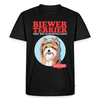 Les Biewer Terriers sont comme un cadeau pour les propriétaires de chiens - T-shirt Premium bio Homme - noir - Devant - Nico (187cm)
