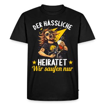 the ugly one marries bachelor party bachelor party - Men's Premium Organic T-Shirt - black - Front - Nico (187cm)