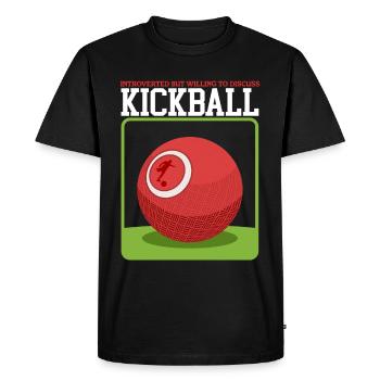 Kickball Kickball Joueur Kickballer Cadeau - T-shirt Premium bio Homme - noir - Devant - Nico (187cm)
