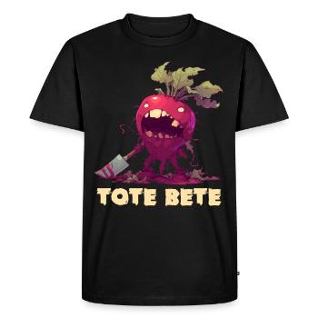 Halloween Beetroot Tote Beetroot Tote Beetroot - Men's Premium Organic T-Shirt - black - Front - Nico (187cm)