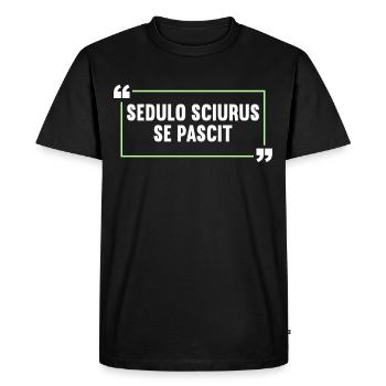 Latin Drôle de dicton latin - T-shirt Premium bio Homme - noir - Devant - Nico (187cm)