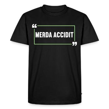 Latin Drôle de dicton latin - T-shirt Premium bio Homme - noir - Devant - Nico (187cm)