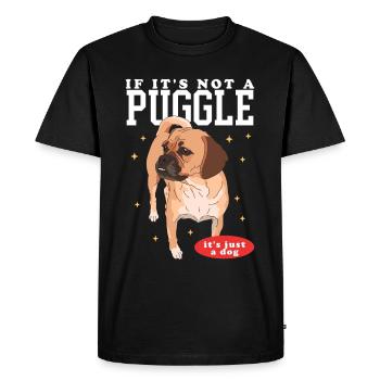 Puggle Dog Propriétaire de chien Cadeau de propriétaire de chien - T-shirt Premium bio Homme - noir - Devant - Nico (187cm)