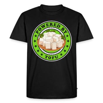 Tofu Bean Cheese Bean Curd Vegan Gift - Men's Premium Organic T-Shirt - black - Front - Nico (187cm)