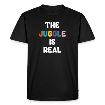 The Juggle Is Real Clown Barman Acrobatique - T-shirt Premium bio Homme - noir - Devant - Nico (187cm)