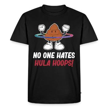 Nobody Hates Hula Hoops! Hooping Jugglers - Men's Premium Organic T-Shirt - black - Front - Nico (187cm)