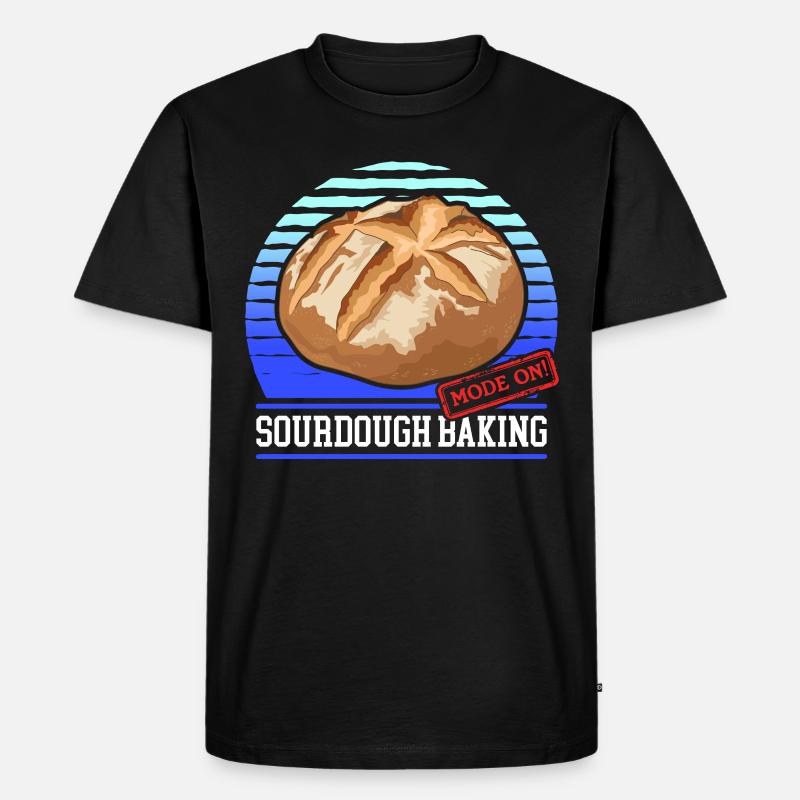 Sauerteigbrot Sauerteig Brote Geschenk - Männer Premium Bio T-Shirt - Schwarz
