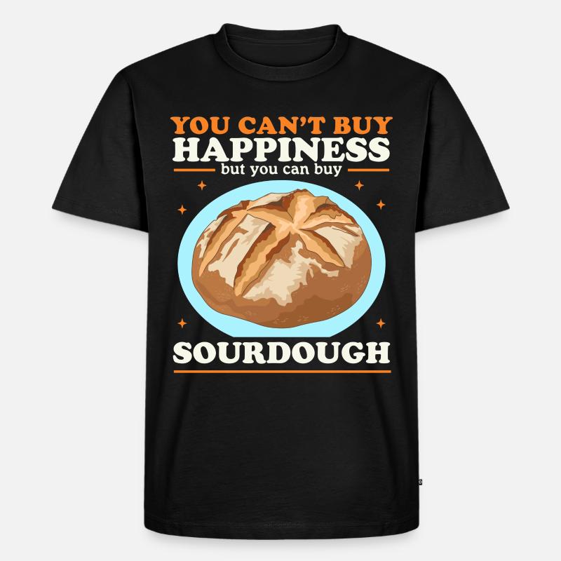 Sauerteigbrote Sauerteig Geschenk - Männer Premium Bio T-Shirt - Schwarz