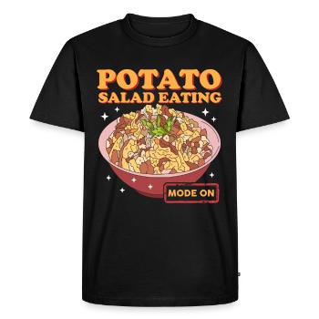 Salade de pommes de terre Cadeau de salade de pommes de terre - T-shirt Premium bio Homme - noir - Devant - Nico (187cm)